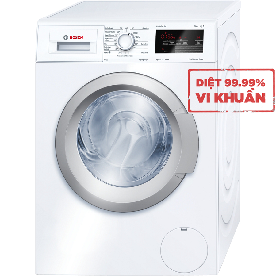 Máy Giặt Bosch WAT24340PL Khối Lượng 8kg Có Độ Bền Cao Vượt Thời Gian