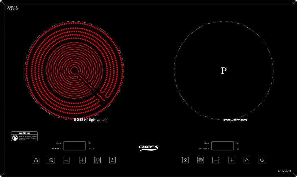 Bếp điện từ hỗn hợp CHEFS EH-MIX311