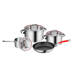 Bộ nồi chảo EUROSUN INOX MC1803 - PREMIUM